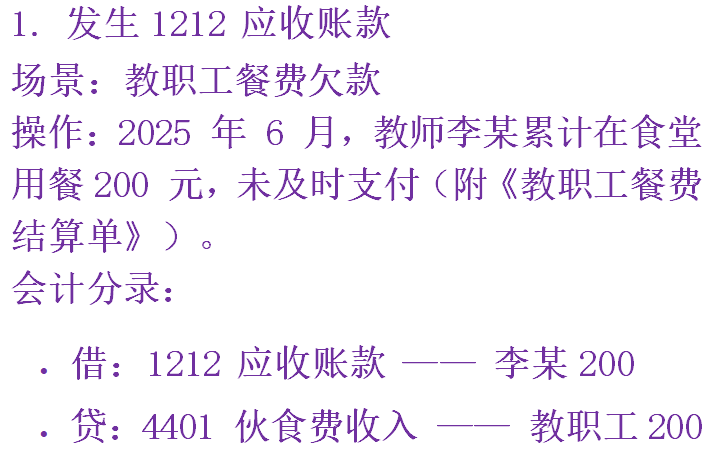 1212 应收账款的账务处理